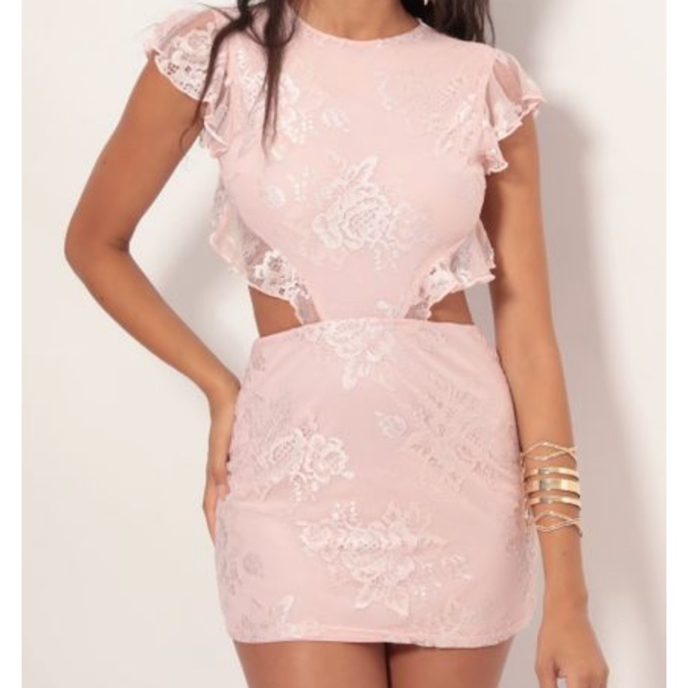 Lucy in the sky pink mini dress